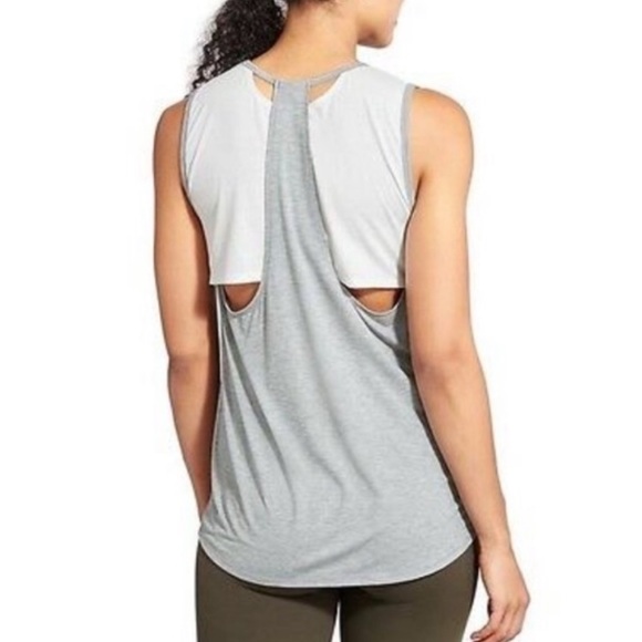 Athleta Essence Cross Back Layered Tank Top—S - Picture 7 of 10